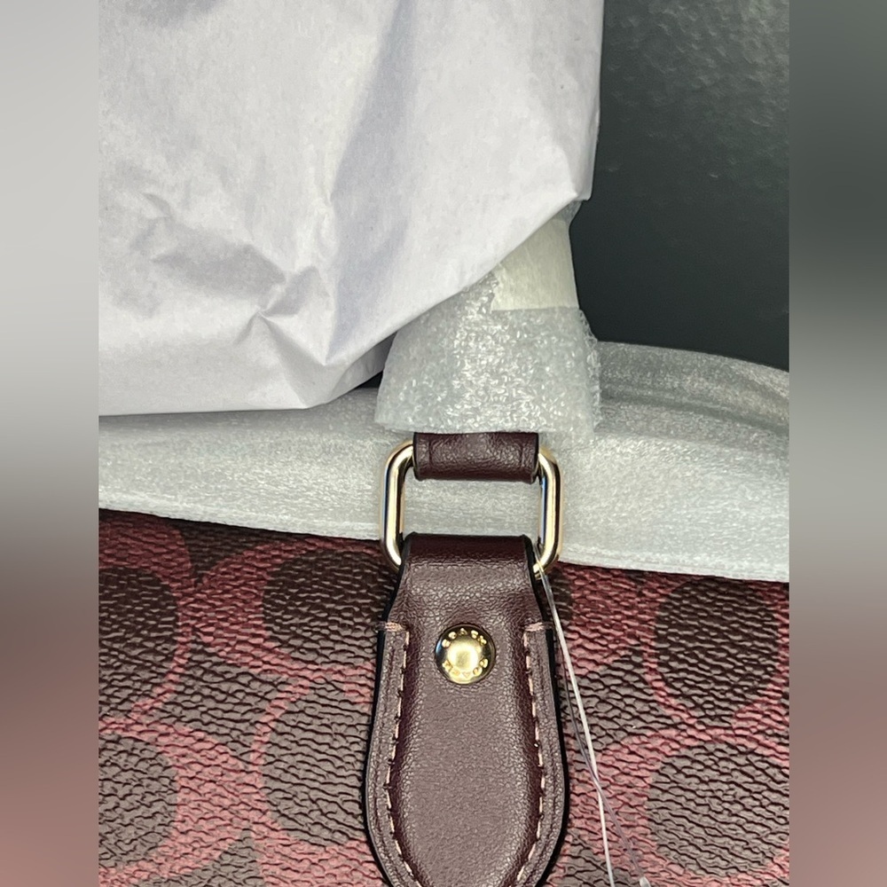 Coach Rowan Satchel Bag In Signature Canvas - Picture 9 of 12
